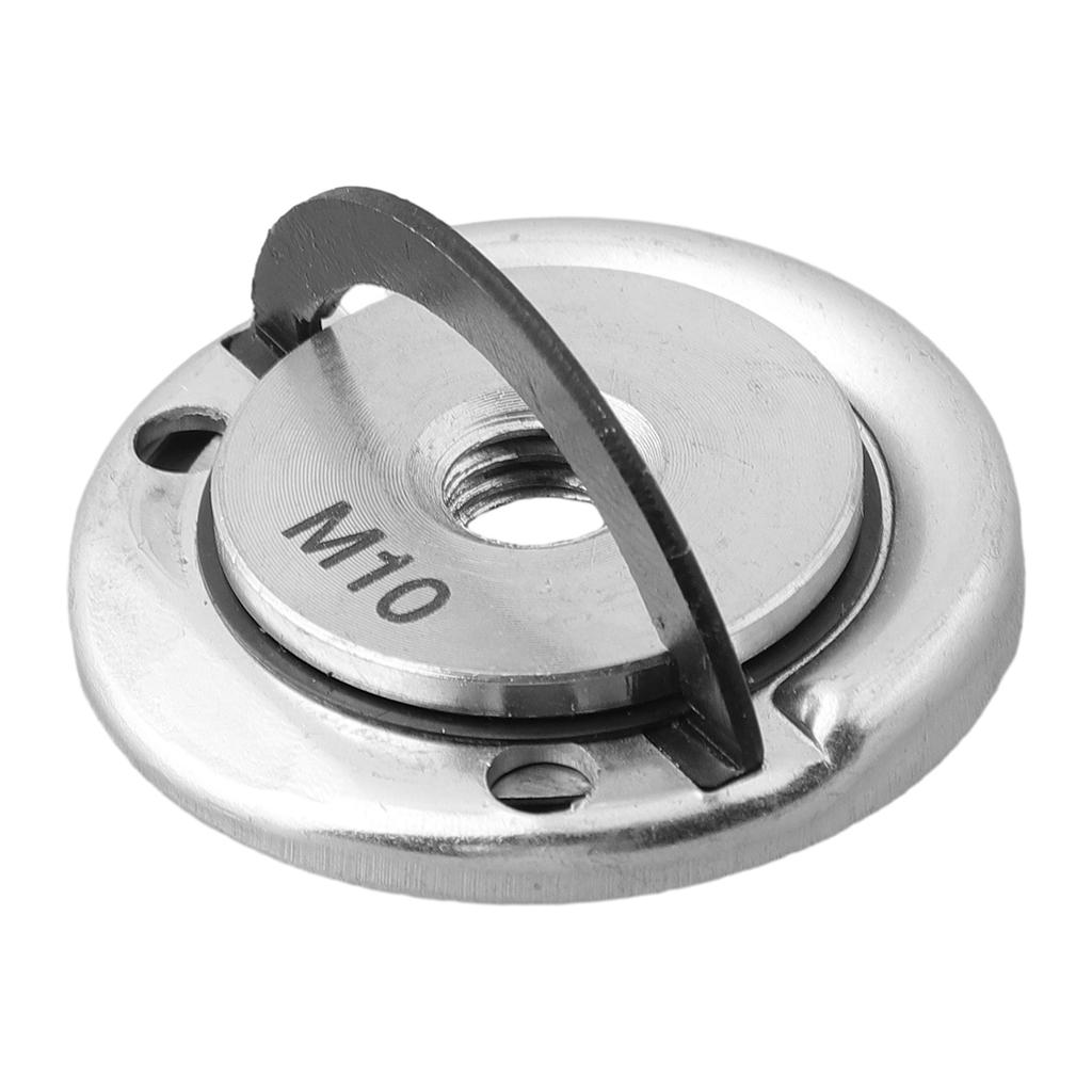 ~1 Stück Winkelschleiferplatte M10 ~Schnellspann-Selbstverriegelnd ~Mutter Schleifer Pressplatte ~Flanschmutter Power Chuck Werkzeuge