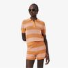 Women's Summer Stripe Short-Sleeve Polo Sweater AF9847-56G4IM