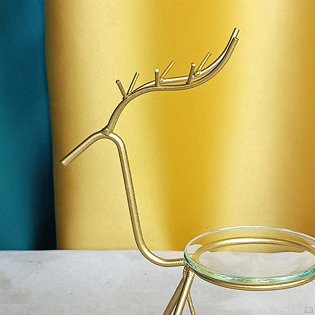 Deer Statue Tealight Candlestick Candelabra Candleholder Dinning Room Essential Oil Burner Candle