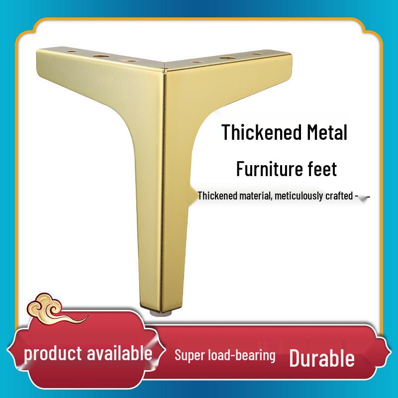 Elegant Tri-Pronged Metal Legs for Furniture: Sofa, Coffee Table, Cabinet, and Bathroom Cabinet Support