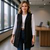 Neuer ärmelloser schmal geschnittener Blazer für Damen, Vielseitige Freizeit- und Arbeitskleidung für Damen, Europäischer Amerikanischer Stil