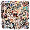 100 Motorcycle Retro Girl Doodle Stickers Mobile Phone Case Skateboard Suitcase Super Waterproof Stickers