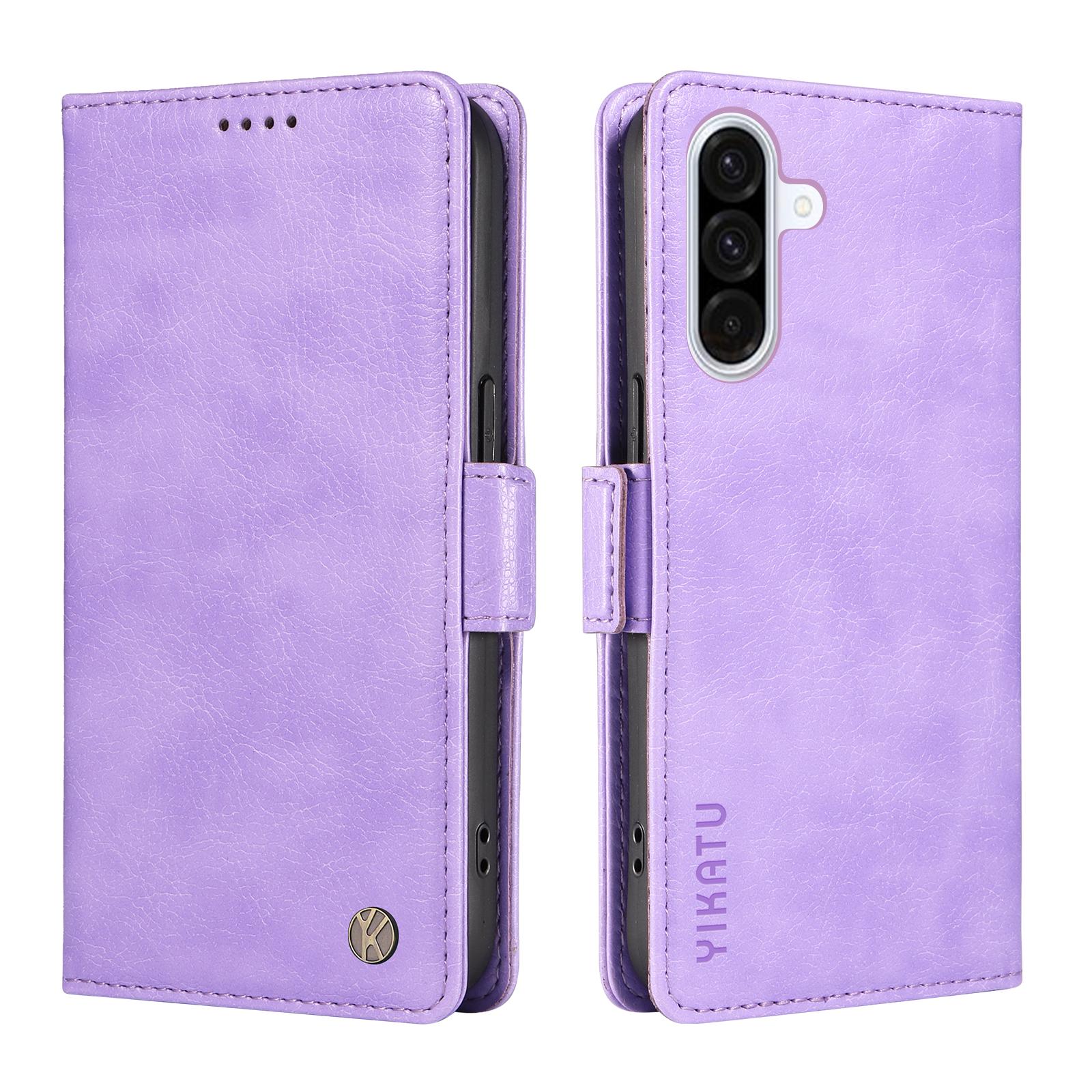 

Для Samsung Galaxy A36 5G Чохол YIKATU YK-007 Текстура лічі Шкіряний гаманець Чохол для телефону Purple