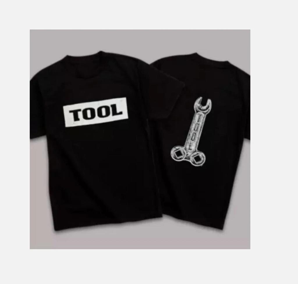 TOOL Band Wrench Pallus Logo 100% Cotton T-shirt Mens Tees Top