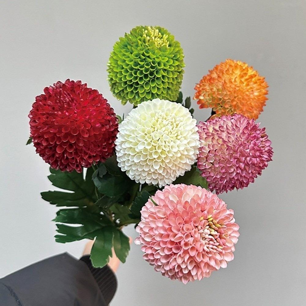 Green Flower Fake Flower Ball Onion Ball Branch Hydrangea Home Decoration  Hotel Decoration