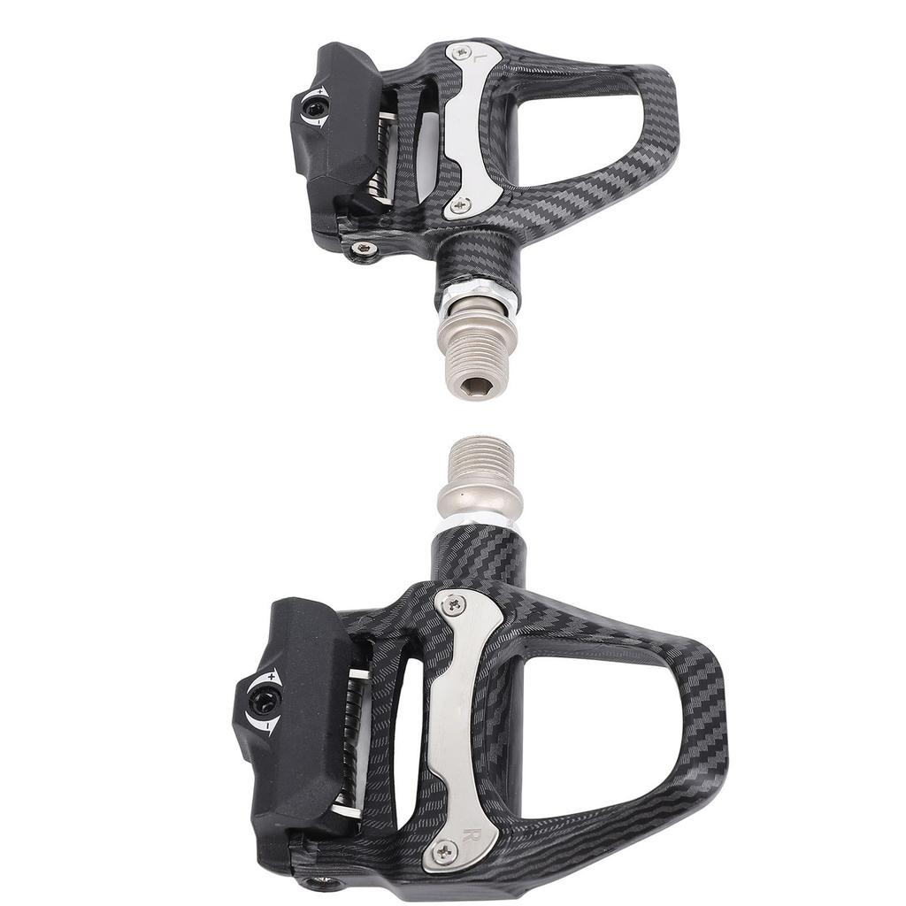 Road Bike Pedals Clipless Self Locking Lightweight Aluminum Alloy with Cleats Locking Disc for SPD‑SL System
