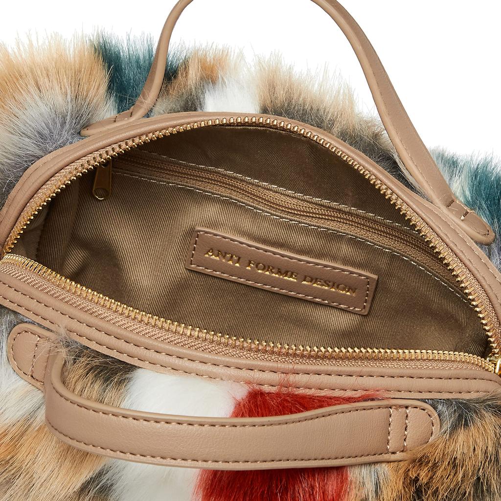 Antiform Design ECO FUR Shoulder Bag, Women's, Red