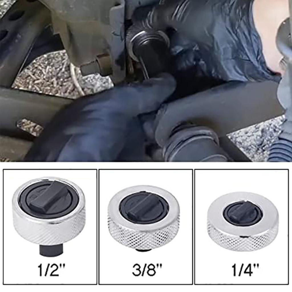 3Pcs Finger Ratchet Set Reversible Thumbwheel  Palm Wrench 1/4 3/8 1/2in Drive Compact Dia 38mm