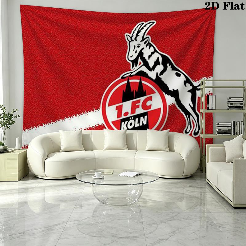 1.FC KoIn Logo Wall Tapestry Aesthetic Wall Hanging Printed Fabric Blanket Decorative Tapestries for Bedroom Living Room Home Decor