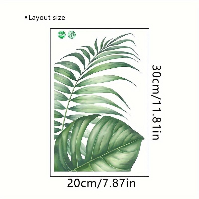 Toilet Tank Toilet Lid Decals - PVC Self-adhesive Bathroom Accessories Decorative Decals, Leaf Patterns, Home Wall Decoration