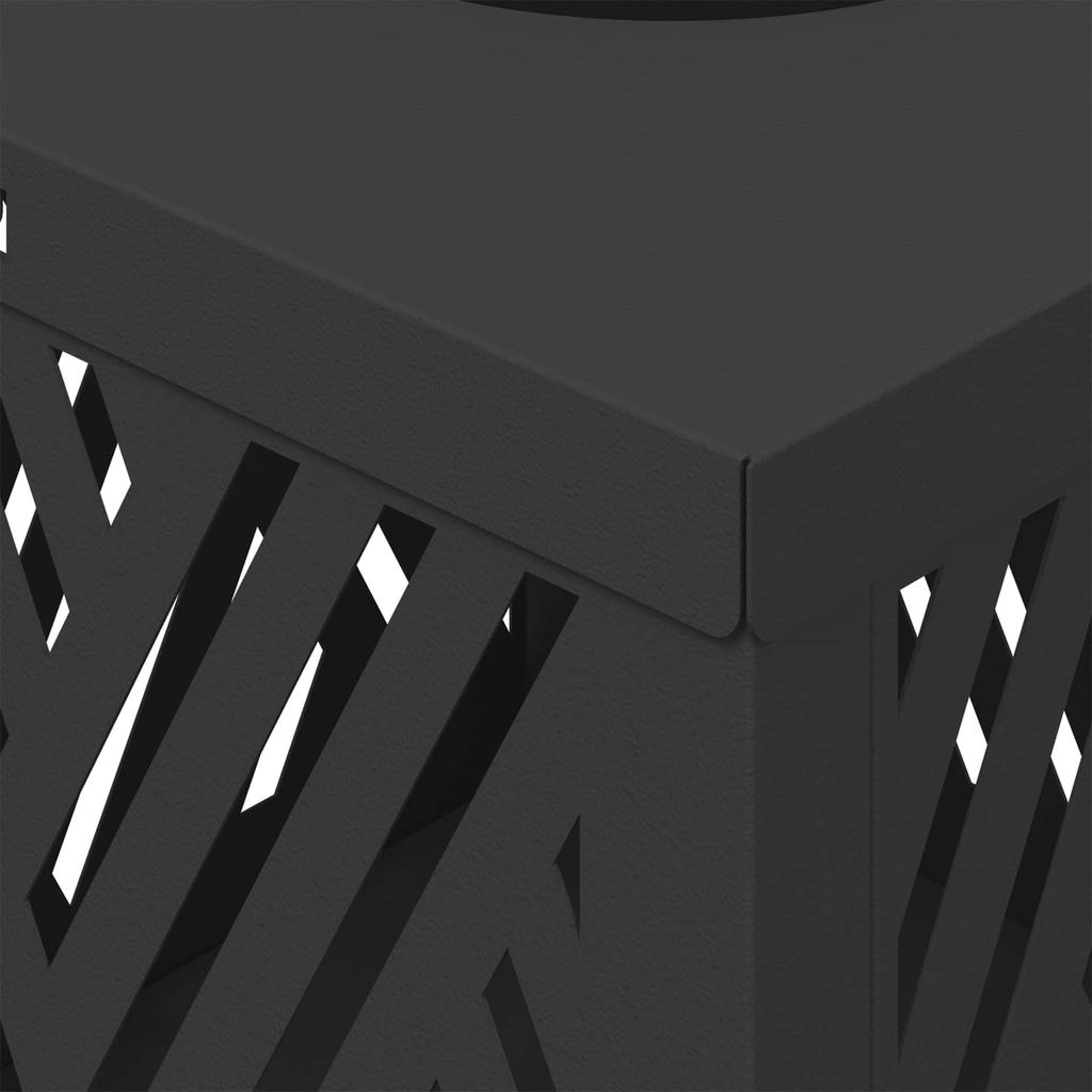 Solar LED Path Light 2 Pcs Black Cold Rolled Steel