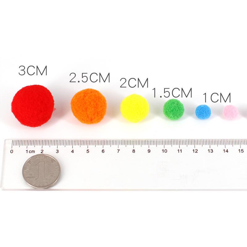 Colorful High Elastic Plush Pom Poms & Chenille Stems for DIY Crafts & Kindergarten Projects
