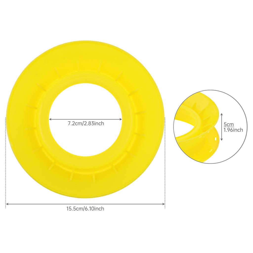 15cm High Strength Plastic Fishing Line Winding Board Outer Diameter with Trace Wire Swivel Tackle