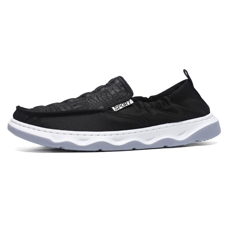Four Seasons New Men's Low-top Breathable One-Pedal Casual Soft-soled Manual Online Deodorant and Wear-resistant Lightweight Versatile Shoes