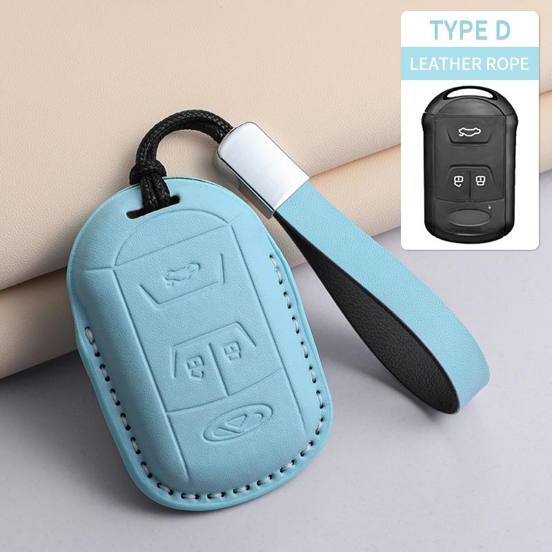 For Chery Tiggo 5 7 8 Tiggo 8 3x Arrizo 5 6 Pro Gx 5x EQ7 Jaecoo J7 7 J8 Omoda 5 C5 PU Car Keychain Shell Holder Car Accessories