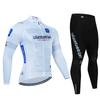 Tour De Italy D'ITALIA Men's Cycling Set Long Sleeve Jersey Quick-Dry Road Bike Suit with Pockets Spring Autumn Cycling Clothing