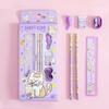 6Pcs Student Stationery Gift Set with Cute Packaging Cartoon Pencil Kit for Kids Elementary School Supplies Classroom Prize Birthday Favor