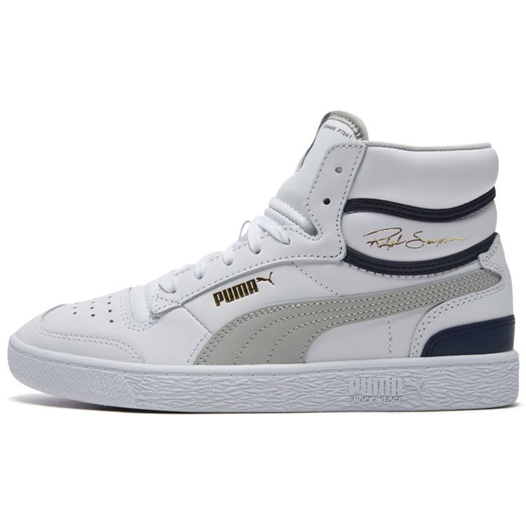 

Кроссовки Puma Ralph Sampson Mid White Grey Violet Unisex Peacoat 370847-04