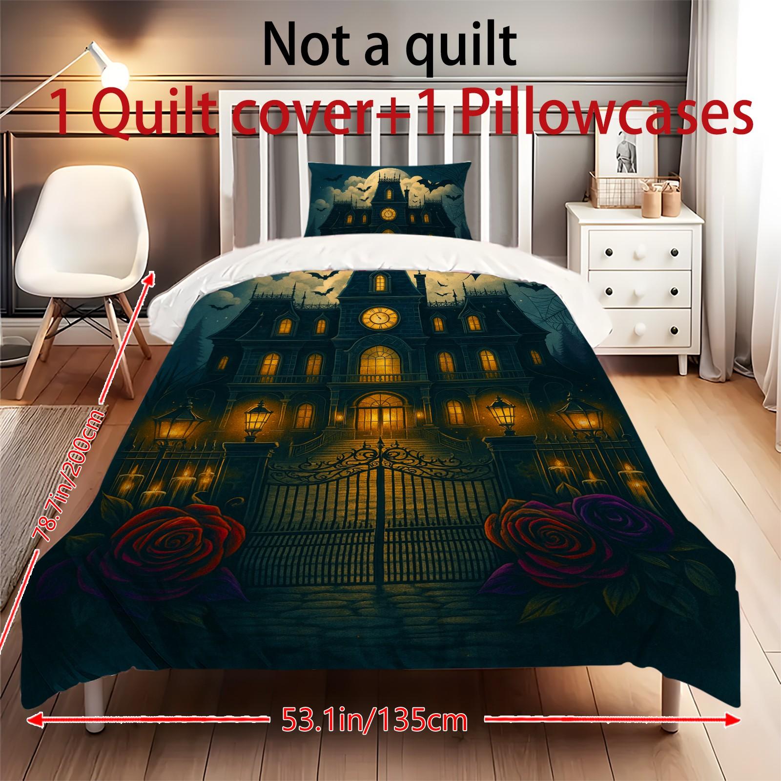 

Пододеяльник с принтом рождественских украшений. Супермягкая матовая микрофибра для двуспальной кровати. Удобный комплект с застежкой-молнией и 2 наволочками. One Size