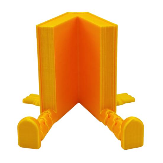 3D Printed Book Buddy Sitting Book Fidget Toy with Articulated Legs Tabletop Companion Book Figure for Home Desk Bookshelf Decor