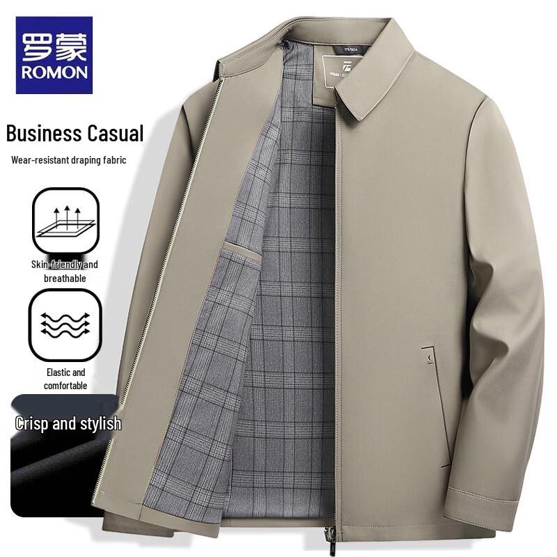 

Romone Men s Business Casual Wrinkle-Free Lapel Jacket 2XL