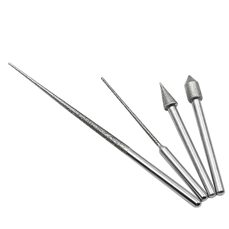 3MM Grinding Rods Mini Diamond Drill Grinding Head Milling Cutter Needle Engraving Carving Polishing Glass Jade Stone Drill Bit