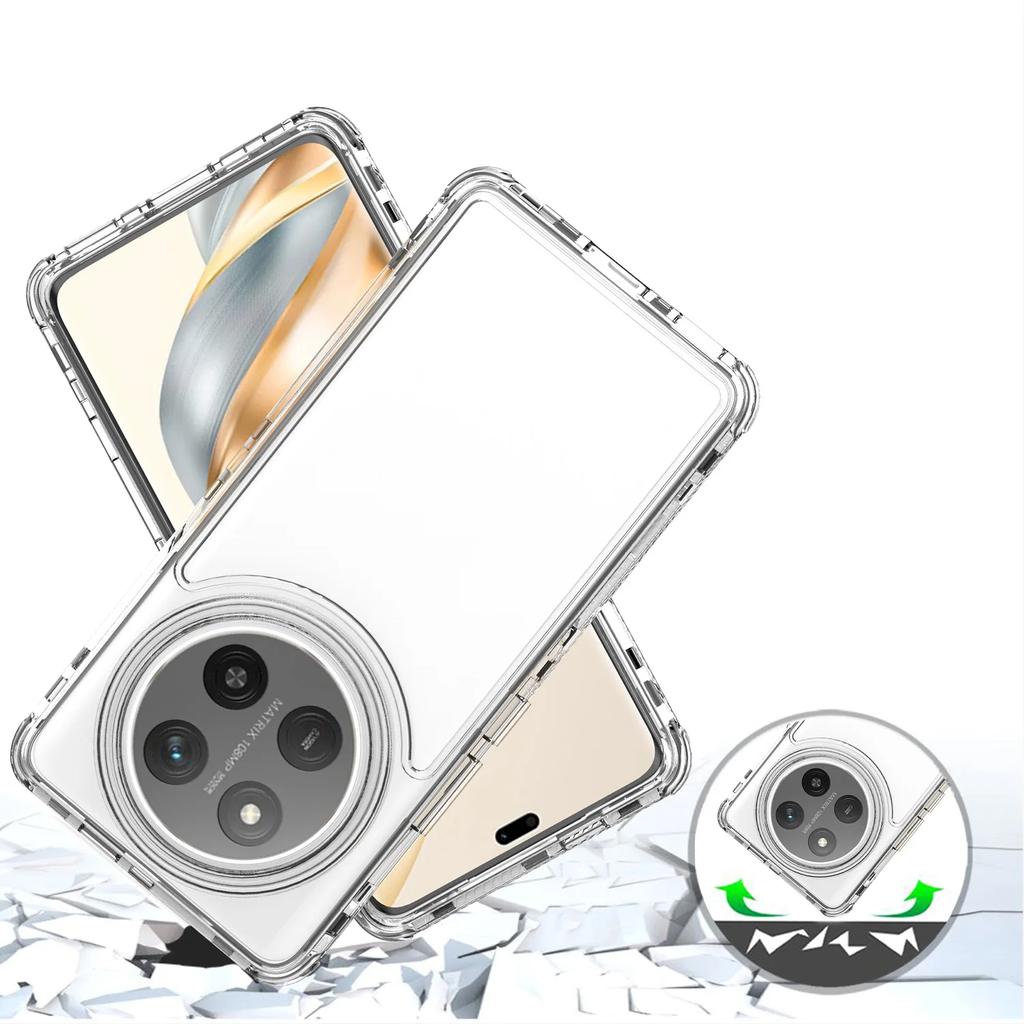 3 in 1 Hybrid Armor Shockproof Case For Honor X9C X60 Pro TPU Frame Transparent Acrylic Plastic Phone Protective Cover Fundas
