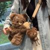 JK Lolita Bear Doll Crossbody Bag Plush Toy Animal Shoulder Bag Children's School Bag  Lady