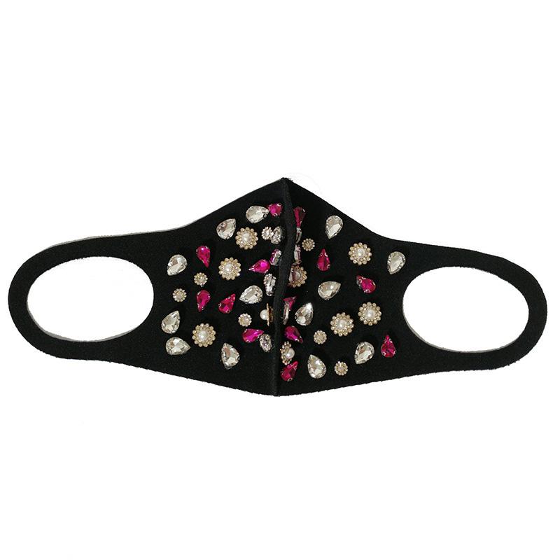 Shiny Crystal Masquerade Face Mask For Female Fashion Party Accessories Mouth Mask Popular Party Nightclub Jewelry Gift
