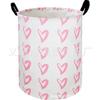 Girls Laundry Hamper Basket, Pink Bowknots