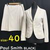 Black Linen Blend Jacket & Pleated Skirt Early Summer Suit Women’s M-L White
