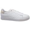 Emporio Armani EA7 Embossed Logo Casual Sports Low-Top Sneakers Unisex Sneakers White Platinum X8X001XCC51R579