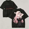 Kaguya‑sama: Love Is War Anime Vintage Washed Y2K Aesthetic Unisex Loose Short‑Sleeve Summer Pure Retro Streetwear Hot‑Sell