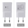 Smart Usb Wall Charger For Samsung Phone 3 Ports Eu Plug Natural Cooling White