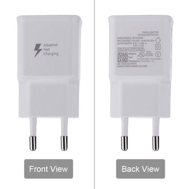 Smart Usb Wall Charger For Samsung Phone 3 Ports Eu Plug Natural Cooling White