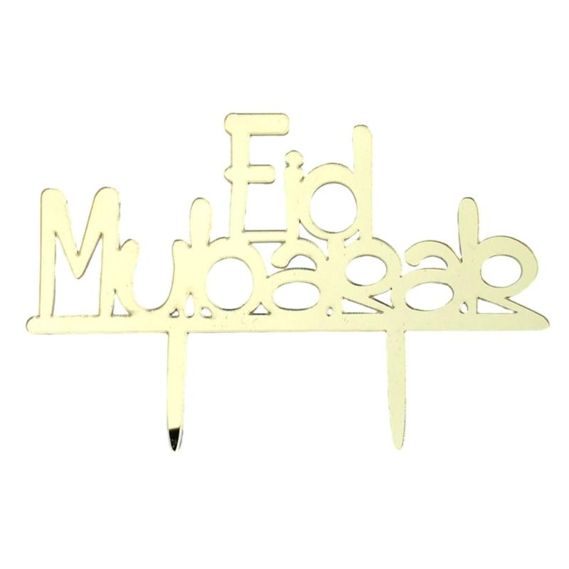 Eleganckie Akrylowe Dekoracje Tortu Islamskie Święto Toppery na Tort Ramadany Babeczki Dekoracje Zestaw 2 sztuki z Motywem Bliskowschodnim