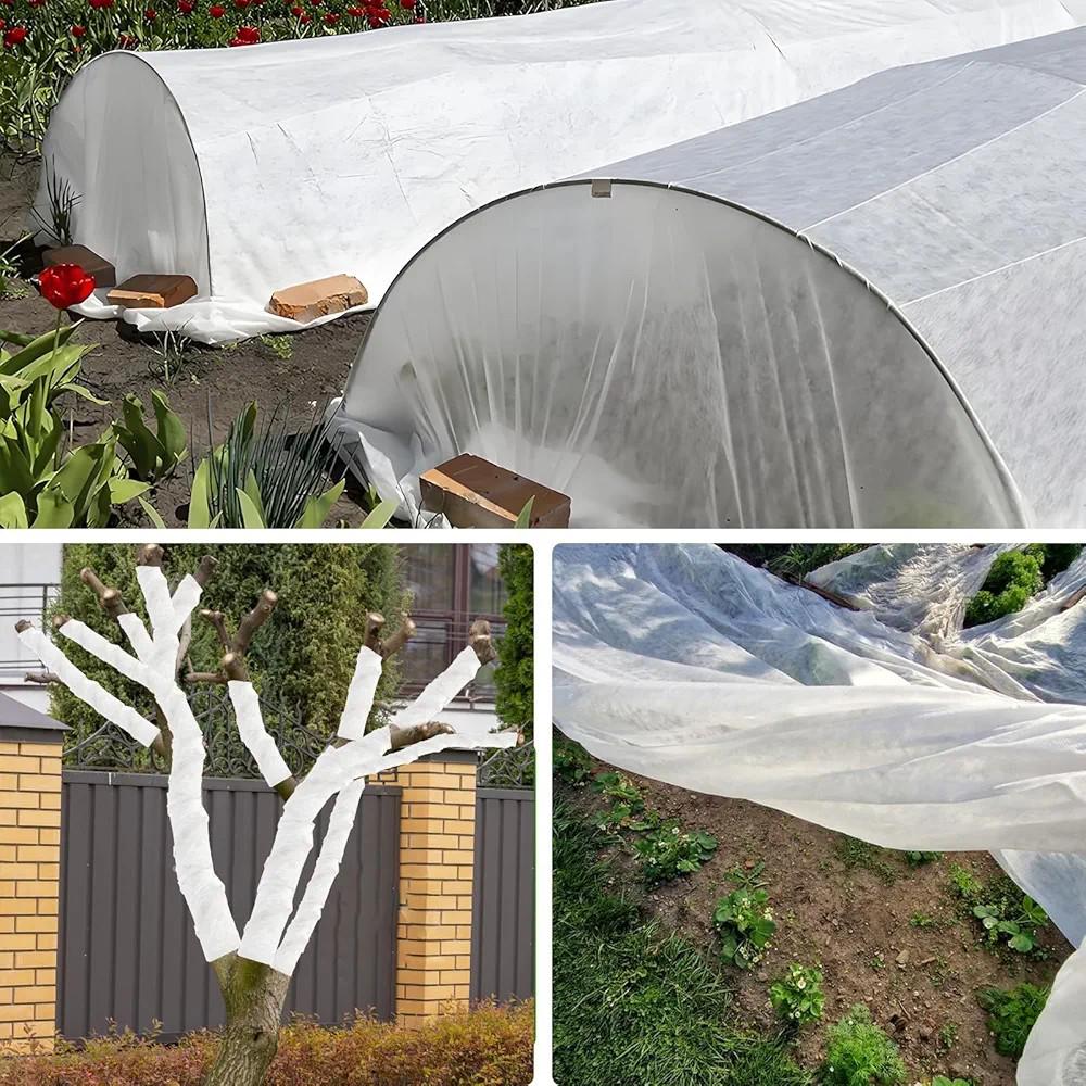 Cross-Border Black & White Non-Woven Weed Barrier: Plant Insulation for Garden Cold Protection