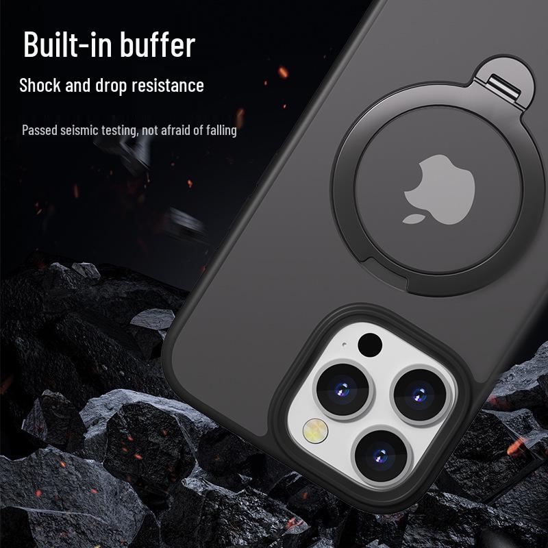 iPhone 16 Pro Max Rotating Magnetic Protective Case with 360° Bracket