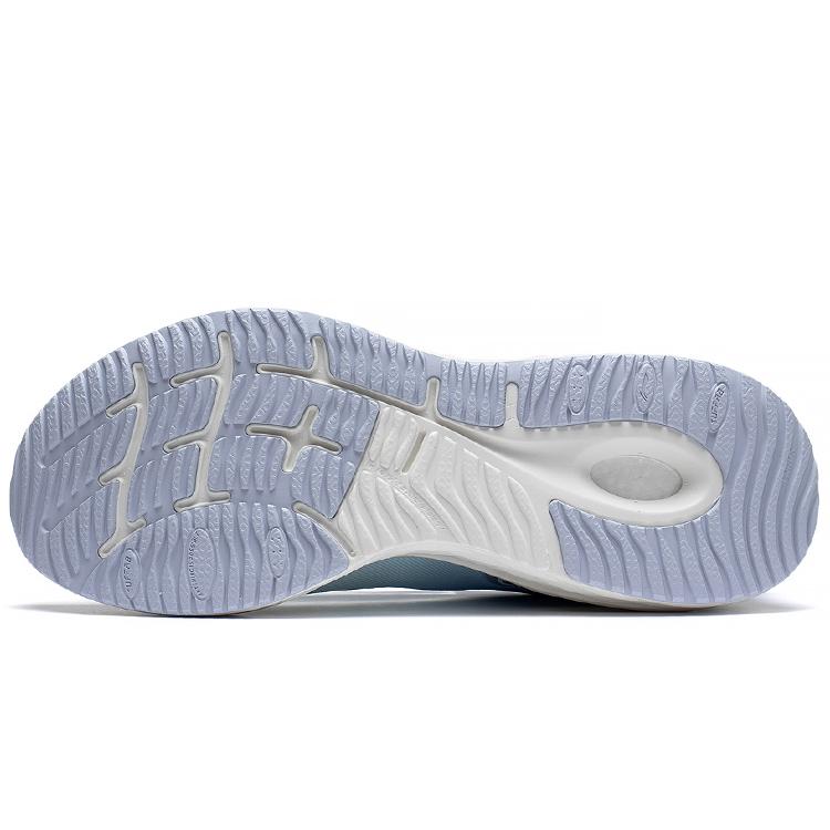New LINING Furious Rider 6.0 Essential Running Shoes Men Low Top Mist White/Light Ice Blue/Light Sea Blue/Orange ARZS003-17