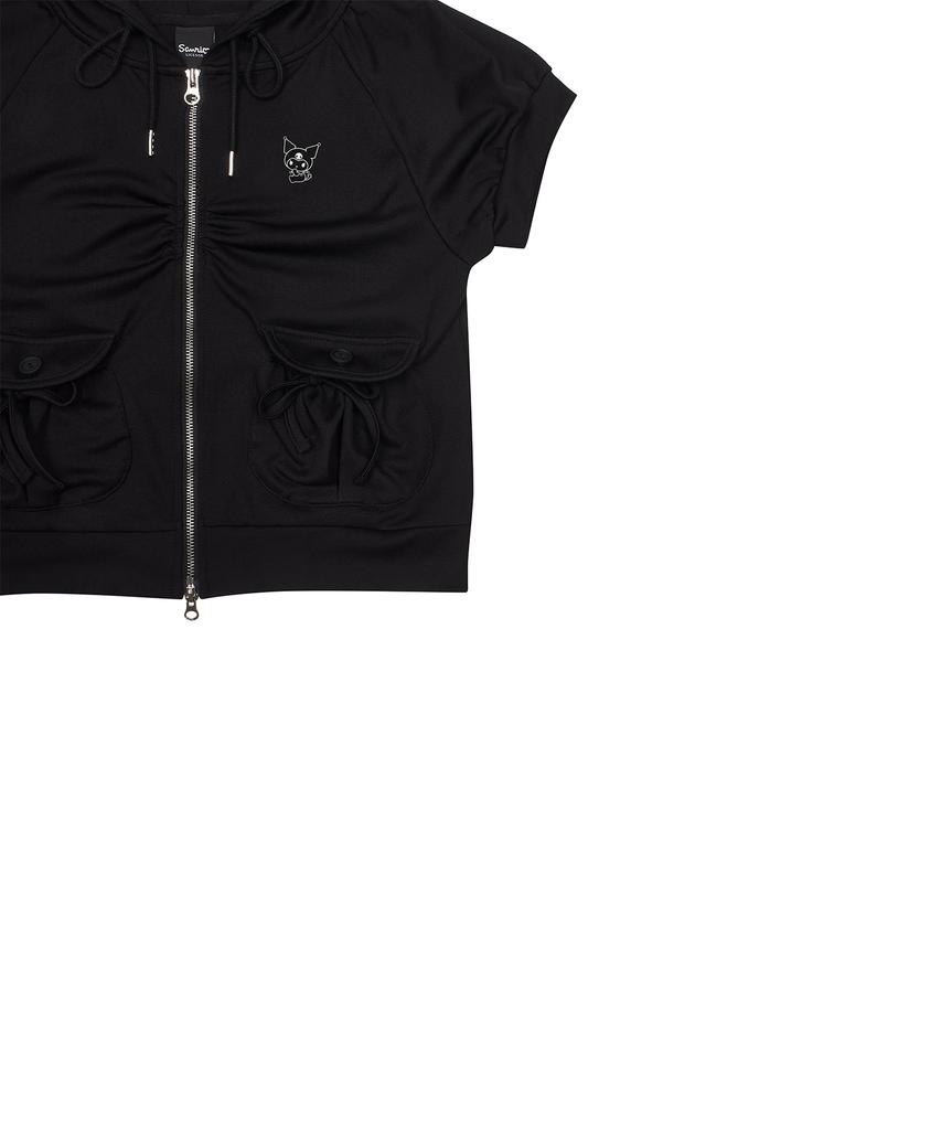 Luvistrue [Kuromi] Hooded Zipup(Black)