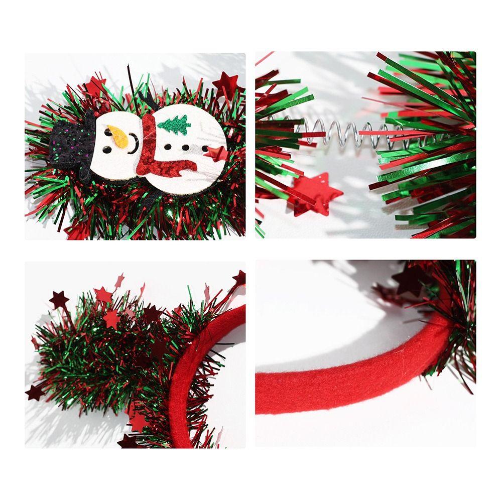 Santa Claus Pattern Christmas Headbands Christmas Party Headbands  New Year Celebration