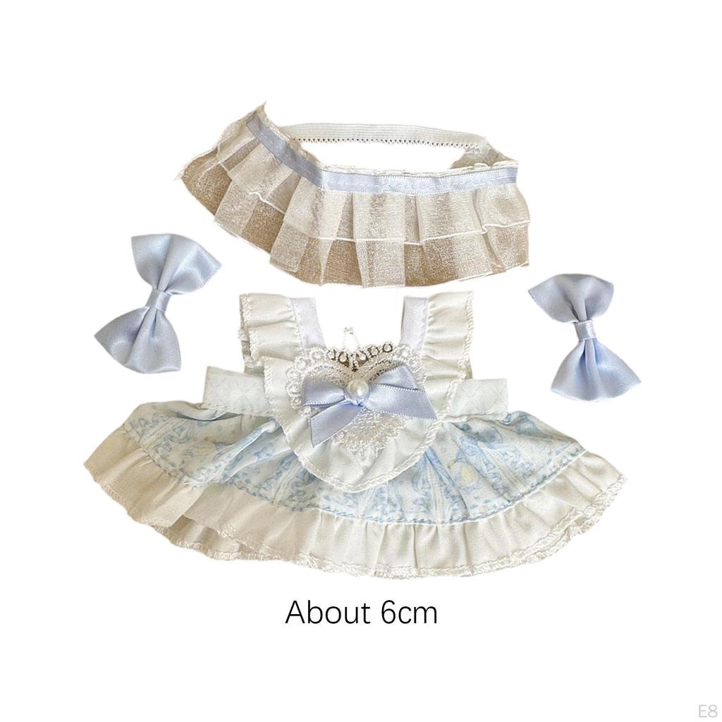 15cm Doll Apparel, Bottoms Collection, Headwear for Girls, Outfit Set, Plush Clothing