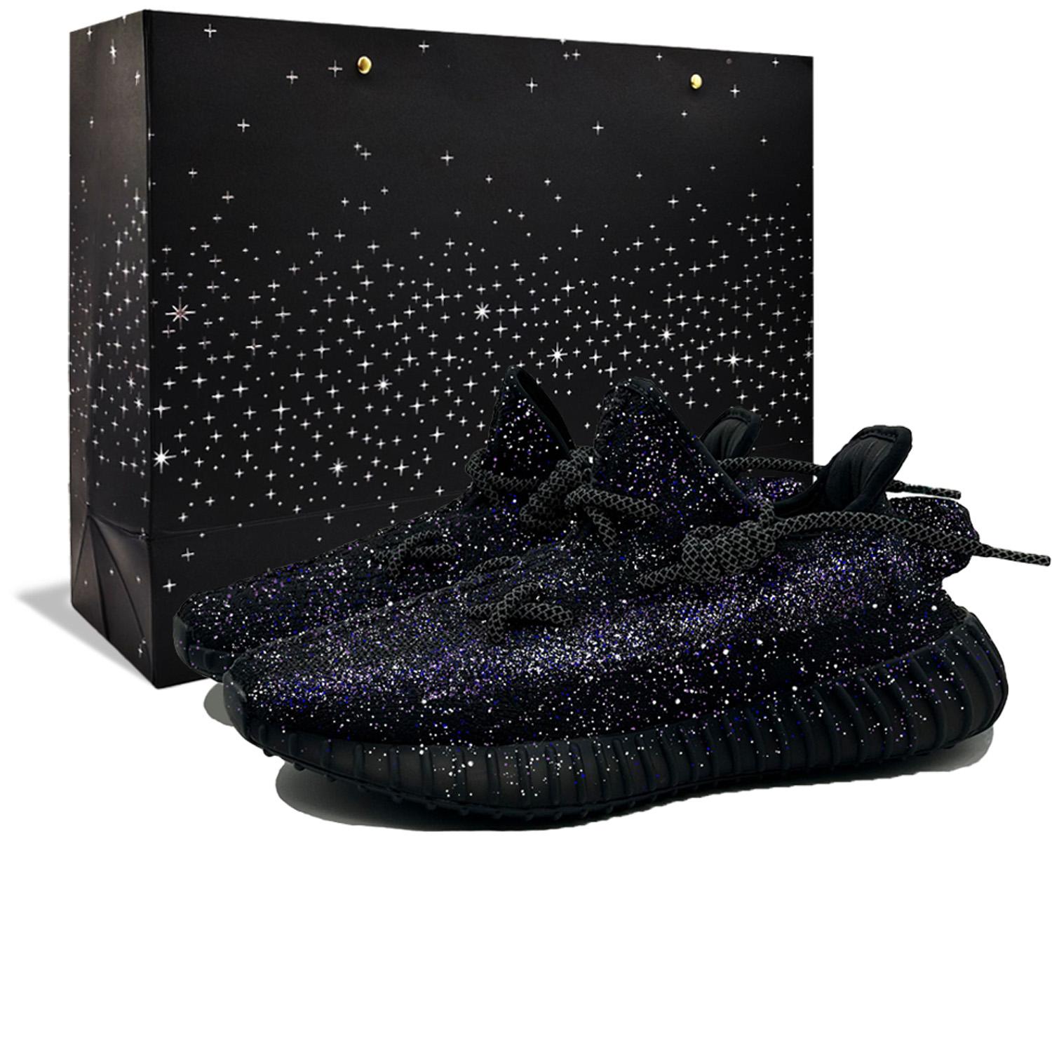 

Adidas Originals Yeezy Boost 350 V2 Baby s Breath Starry Sky Fabric Cushioning Abrasion Resistant Low top Casual Shoes HQ4540(Team499--S-BOX) 37⅓