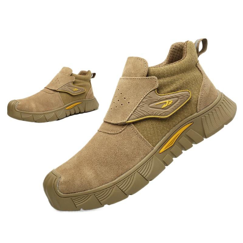 

Fashion Steel Toe Cap Working Boots Anti-Puncture Work Shoe for ManIndestructible Work Shoes Outdoor Work Shoes Safety Boots for Men 37