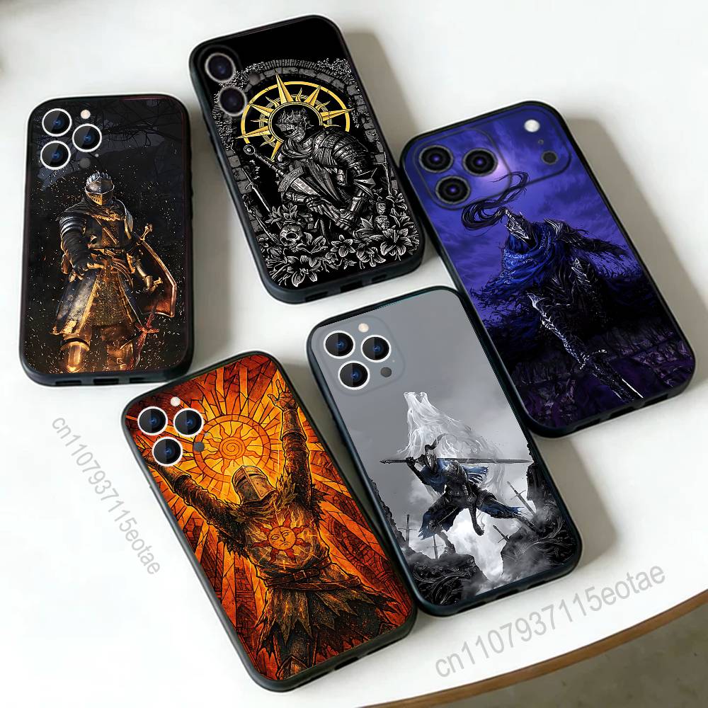 D-Dark Game S-Souls Phone Case For iPhone 17,16,15,14,13,12,11,Pro,Max,Plus,E,Air,Mini Black Shockproof Funda Cover