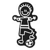 BB Car-Family Child Soccer Ball Car Sticker