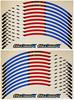 MonoCraft Universal 17-inch Rim Sticker Set Type-05 (Blue/Red) MC-17IN_05-B/R