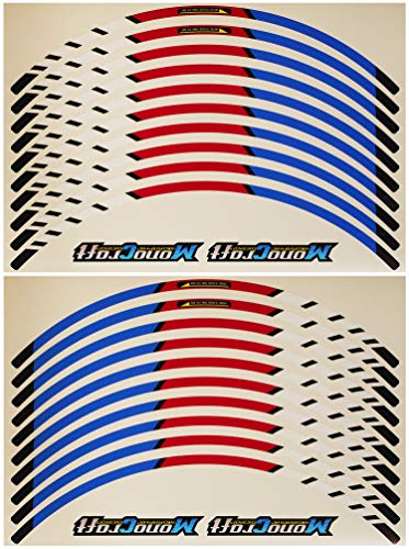 

MonoCraft Universal 17-inch Rim Sticker Set Type-05 (Blue/Red) MC-17IN_05-B/R