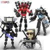 Moc Skibidi Toilet Action Figures Modello da costruzione Blocchi Camerman Titan Speakerman Surveillance Man TVMan Ragazzi Giocattoli per bambini Regali