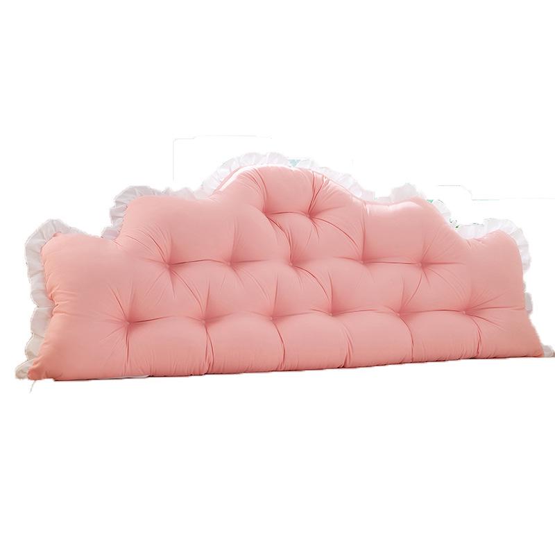 Removable & Washable Anti-Collision Bed Backrest Cushion with Ties - Large, Soft Support for Headboards